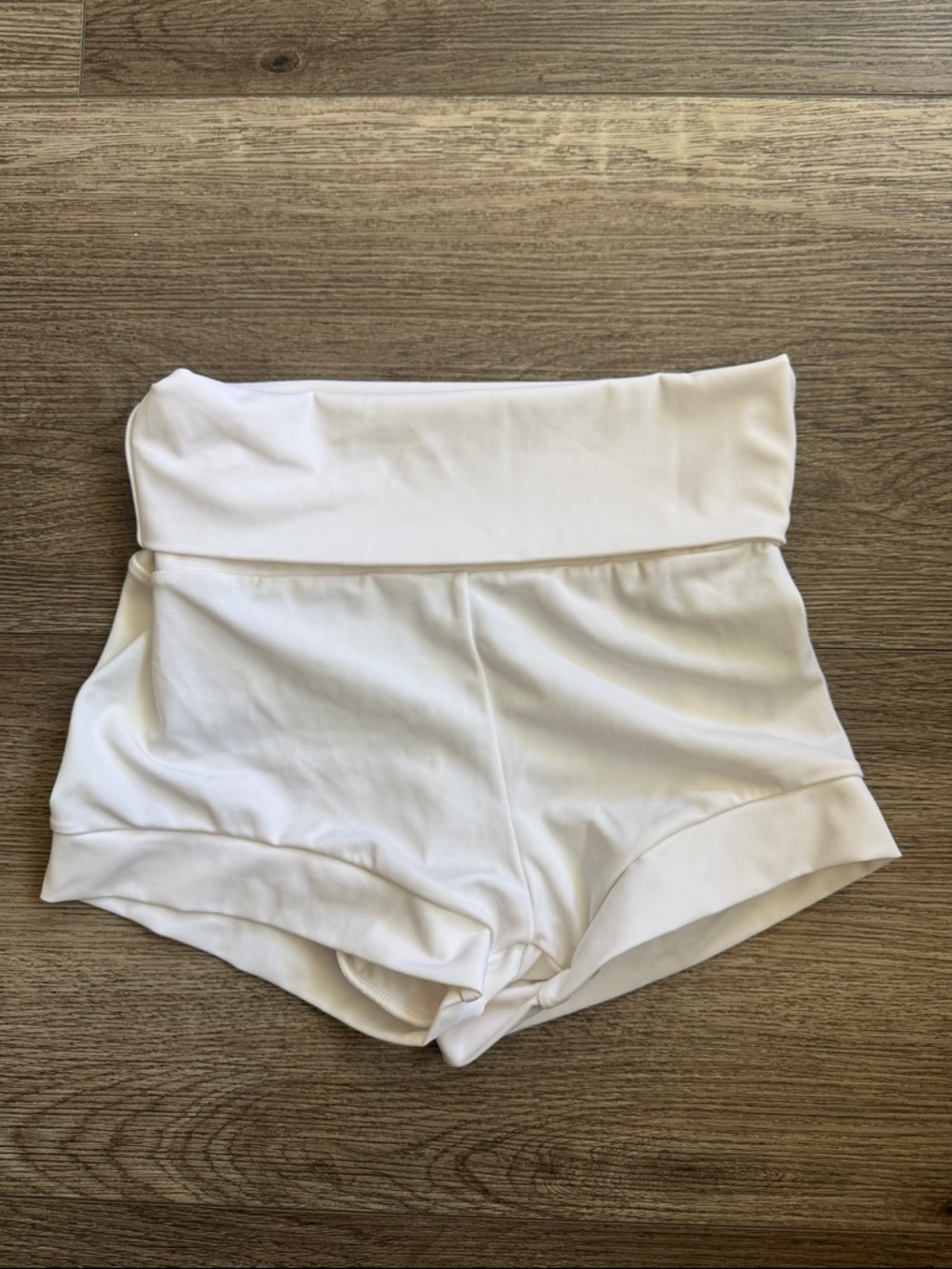 Weissman White High-Waist Dance Shorts